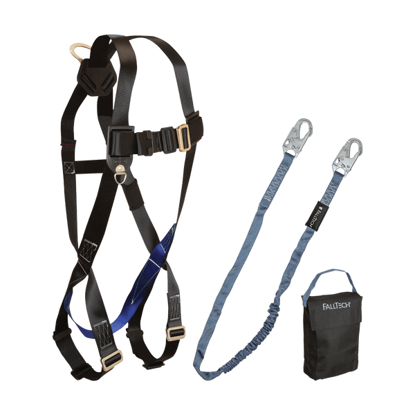 Harness and Lanyard 3 pc Kit Including Small Storage Bag