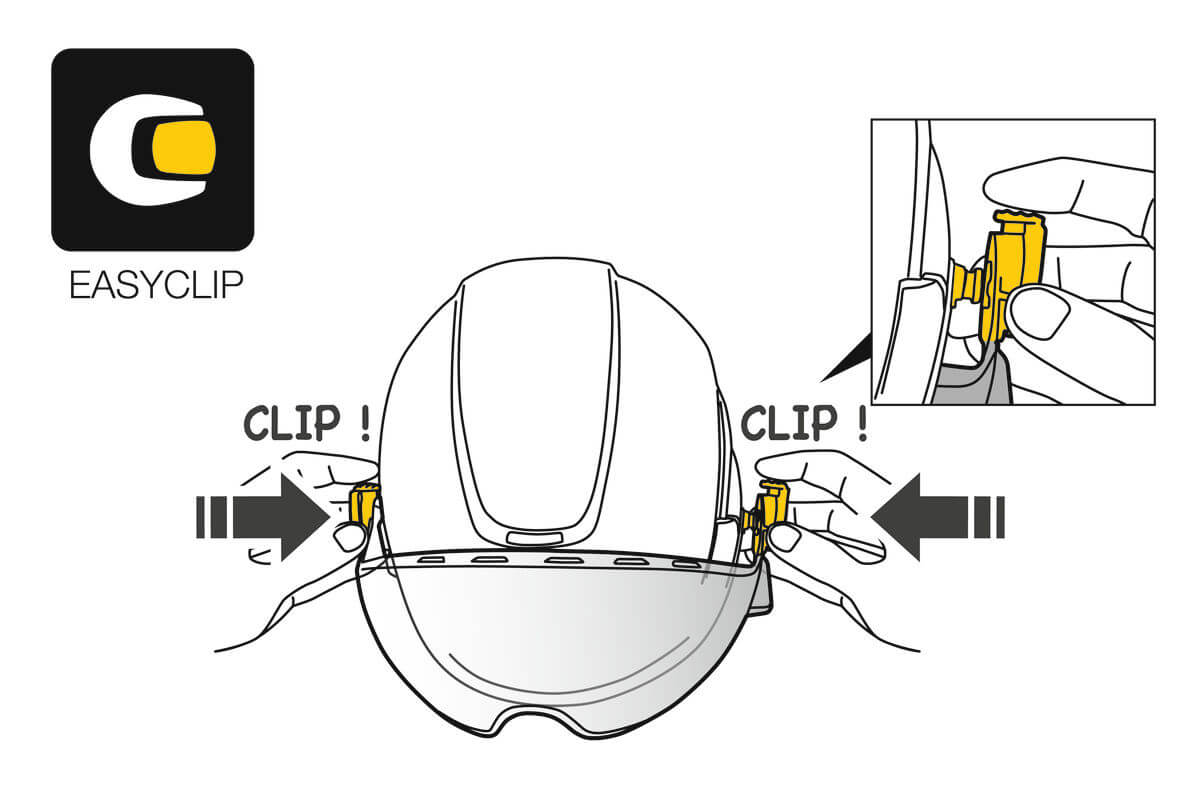 Petzl VIZIR SHADOW Tinted Eye Shield - EASYCLIP Attachment System - imagen 2