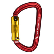 Mosquetón Rock Exotica rockD Twistlock: el mosquetón Twist-lock (2 etapas) es una alternativa de desmontaje rápido a un cierre de rosca o bloqueo automático de 3 etapas. Sólo requiere un giro en la manga para abrir. – Ahora disponible en MTN Shop US.