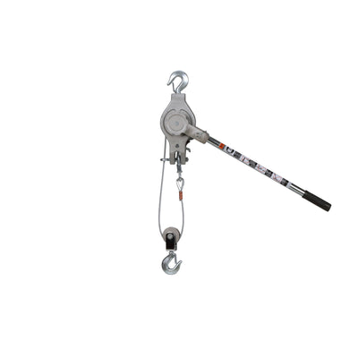 Extractor de cables AMH (1700/3400 lb, 20/10 pies) / (1000/2000 lb, 15/7,5 pies): el extractor de cables AMH de 1000/2000 lb, 15/7,5 pies (modelo C3400) presenta un diseño de 3 ganchos que permite aparejos de 1 o 2 partes, brindando a los usuarios una opción de capacidad y ascensor. El cable de acero galvanizado con calidad aeronáutica, los resortes de acero inoxidable y las piezas externas enchapadas ofrecen una excelente resistencia a la corrosión. – Ahora disponible en MTN Shop US.