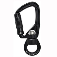 Rock Exotica SwivaEye (Autolock): SwivaEye es la integración de nuestros mosquetones técnicamente avanzados con nuestros giratorios de alta eficiencia. – Ahora disponible en MTN Shop US.