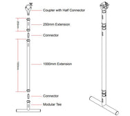 Abrazadera Doughty con Medio Conector en sistema de rigging modular - MTN Shop - imagen 3