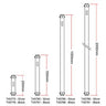 Doughty Modular Drop Arm Extension Specifications - 10''/20''/40''/79'' - MTN Shop