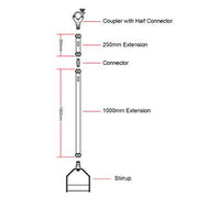 How to use Doughty Modular Drop Arm Stirrup (Aluminum) - MTN Shop