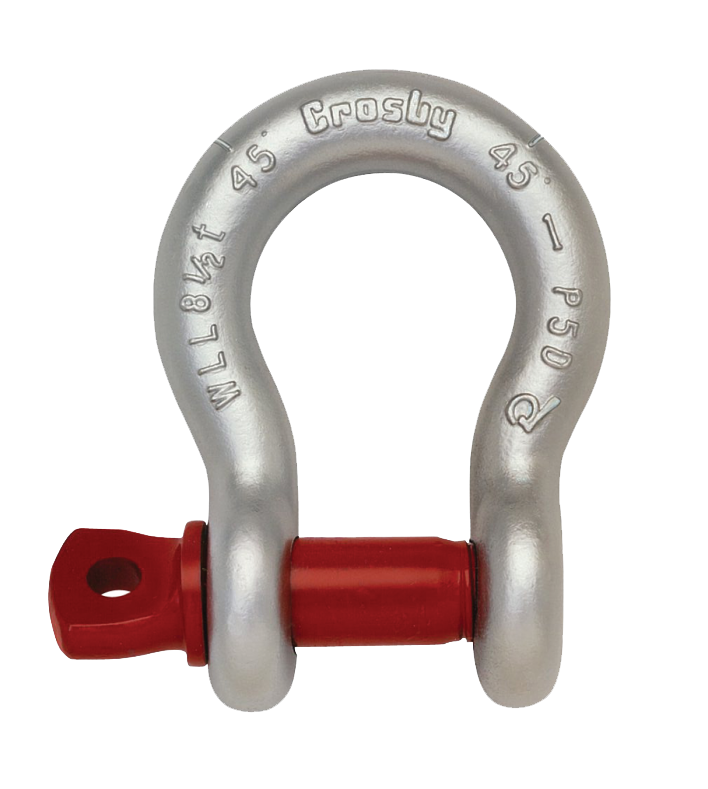 Grilletes de pin de tornillo Crosby: galvanizado/rojo (S209/G209)