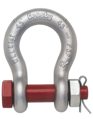 Crosby G-2130 Galvanized Bolt Type Anchor Shackles– – Now available at MTN Shop US.