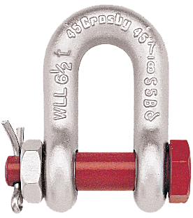 Grillones de cadena de tipos de perno galvanizado Crosby G-2150