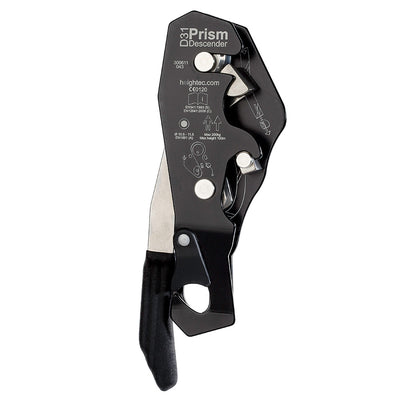 Descenso de doble bloqueo PMI heightec® Prism: el descensor heightec® Prism es ideal para cualquier trabajador de trabajos verticales en cuerda con un mecanismo que multiplica la fuerza de frenado aplicada. Control de ajuste fino, CE EN 341-B, EN 12841-C: ahora disponible en MTN Shop US.