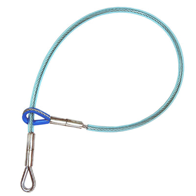 Eslinga de gargantilla de cable de acero de PMI: la eslinga de gargantilla de cable de acero de PMI es una eslinga de cable de acero clásica con tubo azul iridiscente para facilitar las inspecciones de cables. Dedales compensados; ANSI Z359. Resistencia a la rotura de 5000 lb: ahora disponible en MTN Shop US.