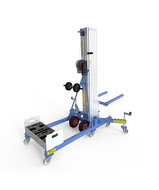 Kuzar Industrial Lifter 300kg/7.3m with 100kg Counter Weight & Basket - HAMMER 73CW