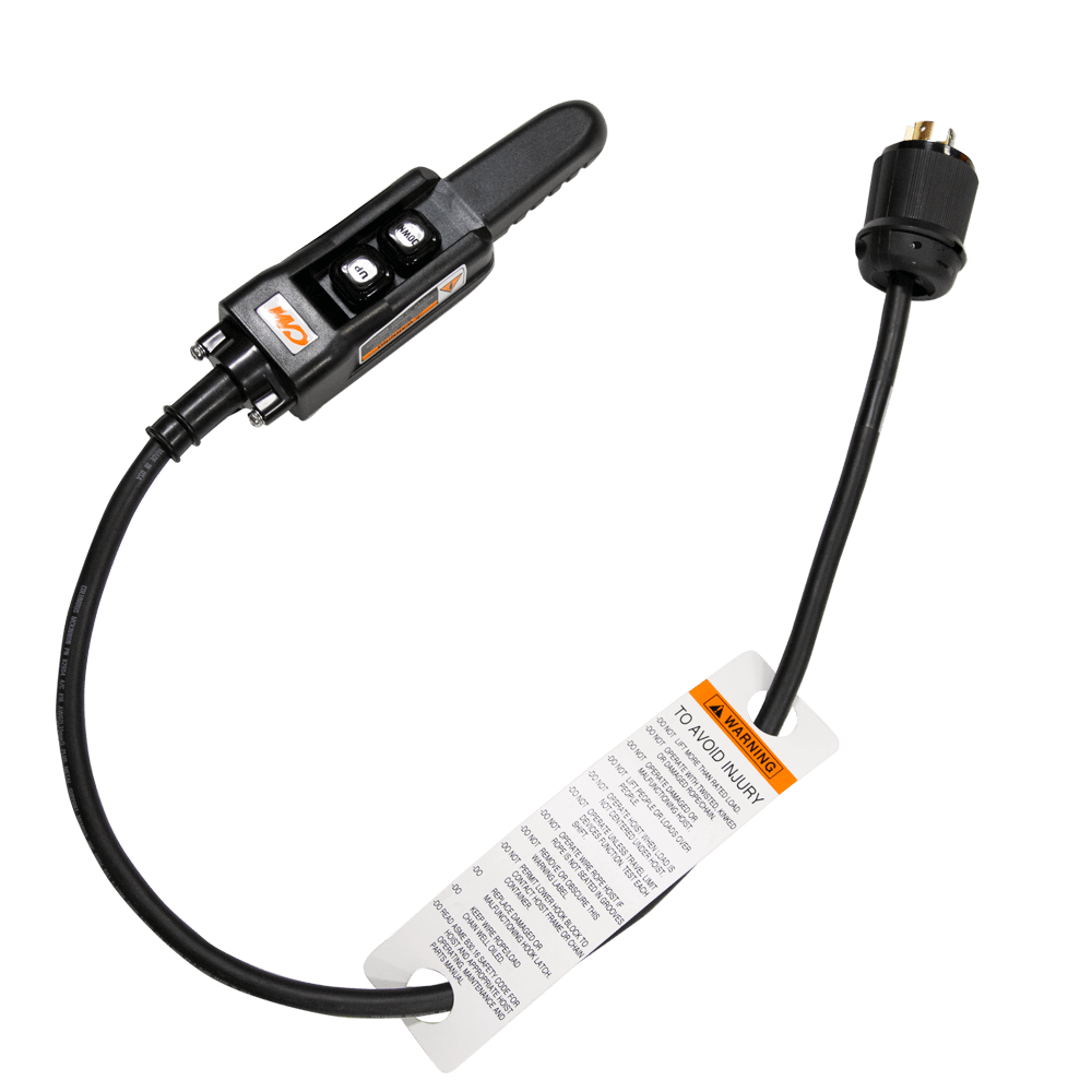 Estación de control CM (Pickle) - Ensamblada: estaciones de control CM ensambladas en una variedad de opciones de distribución de pines. CM Hoist Pickles incluye cableado y hardware de instalación, para usar con polipastos eléctricos de cadena CM. – Ahora disponible en MTN Shop US.