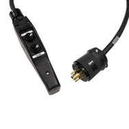 Estación de control Hubbell de Mountain Productions (Pickle) - Ensamblaje: controlador de polipasto con botón pulsador de estación de control Hubbell de calidad con conector L14-20 o XLR. Diferentes opciones de distribución de pines de la estación de control para compatibilidad con polipastos de cadena de todo tipo. – Ahora disponible en MTN Shop US. - imagen 2