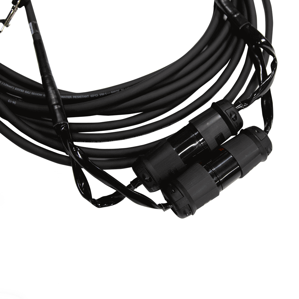 Mountain Productions Dual Twist Motor Cable 16/7 (3-Phase)– 16/7 Motor Cables with Dual Twist Hubbell Connectors for electric chain hoist power and control. Best motor cables for CM chain hoists in lengths from 5' to 200' – Now available at MTN Shop US. - imagen 2