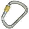 Kong silver and gold screw carabiner