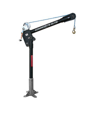 Fibra de carbono para grúa pescante Elite de OZ Lifting: la grúa pescante Elite compuesta de OZ Lifting es, libra por libra, la más liviana y resistente del mercado gracias a su construcción de fibra de carbono. La grúa pesa sólo 37 libras y tiene una capacidad de elevación de 1200 libras. La grúa está disponible con cabrestante manual, cabrestante eléctrico de 110 V CA o cabrestante eléctrico de 12 V CC. Cada grúa ha sido probada y certificada individualmente al 125%. – Ahora disponible en MTN Shop US. - imagen 2