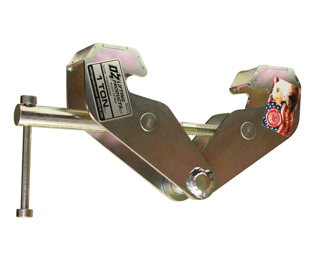OZ Lifting USA Beam Clamps– The Oz Lifting USA beam clamp is engineered for use with manual or powered hoists to secure beams for lifting. The clamp is made with an all-steel fully-welded construction and allows for super-quick attachment to most I-beams. The clamps have all been individually tested and are available in 1 ton, 2 ton, 3 ton, 5 ton and 10 ton lifting capacities. – Now available at MTN Shop US. - imagen 4