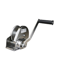 OZ Lifting Hand Brake Winch– The OZ Lifting hand brake winches are all steel, hand operated winches with capacities of 1 ton, 1.5 ton and 2 tons. The winches have a compact design and a large diameter drum for increased efficiency. The rubber grip handle makes the winch easier to operate and the fully enclosed gearing system ensures smooth operations over time by preventing contaminants and debris from clogging the system. The winch is available carbon steel and stainless steel models. – Now available at MT - imagen 2
