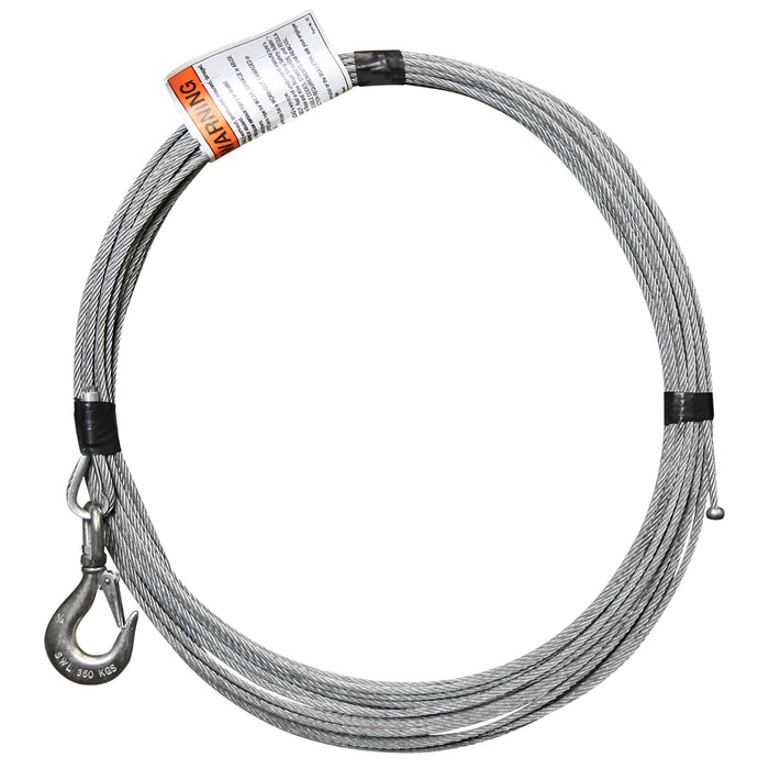 OZ Lifting 3/16 " Galvanized Cable with a Ball