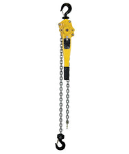 OZ Lifting Premium Lever Hoist– The OZ Premium Lever Hoist is a durable and versatile lever hoist that can be used for both lifting and pulling. The double reduction gearing minimizes lifting effort and the hoist can be operated in tight spaces thanks to the 360-degree handle rotation. Enclosed brake system, gearing systems, fully enclosed lift wheel and a sealed roller bearing keep the hoist protected from debris and contaminations to ensure smooth operations over time. Standard overload protection kicks i