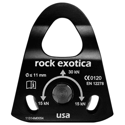 Rock Exotica Mini Machined Pulley– The Machined Mini and Rescue Pulleys are designed and manufactured like no other pulley in the world. – Now available at MTN Shop US.