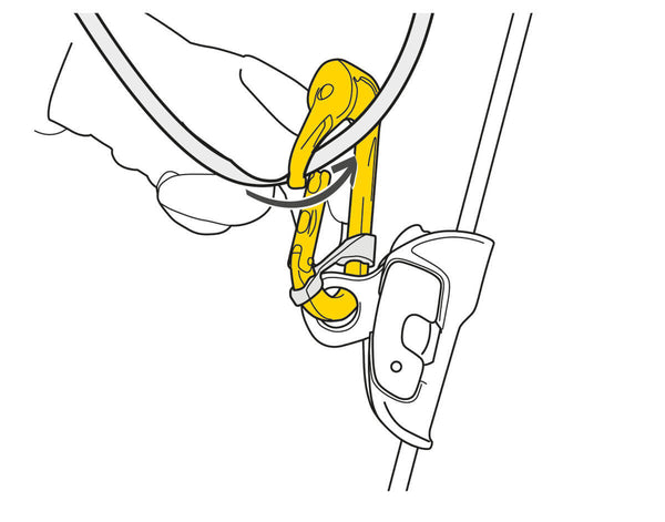 Petzl ROLLCLIP A Pulley With TRIACT-LOCK Carabiner - Can be used as Directional Point When Combined  with the RESCUCENDER Rope Clamp