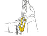 Petzl ROLLCLIP A Pulley With TRIACT-LOCK Carabiner - May be used as Directional Point on the Lower Attachment Point of the ASCENSION Handled Rope Clamp for Short Ascents