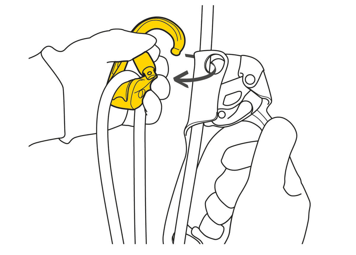 Petzl ROLLCLIP Z Pulley With TRIACT-LOCK Carabiner - May be used as Directional Point on Upper Attachment Point  of ASCENSION Handled Rope Clamp  - imagen 2