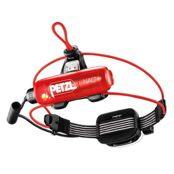 Petzl NAO+ Reactive Rechargeable Headlamp, Black/ Red
