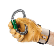 Mosquetón Petzl Am'D PIN-LOCK - Pasador de desbloqueo instalado en el guante - imagen 3