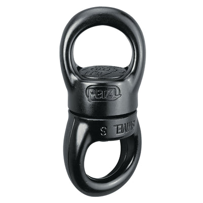 Conector giratorio Petzl: disponible en dos tamaños, el SWIVEL evita que la cuerda se tuerza cuando la carga gira. Los rodamientos de bolas sellados ofrecen excelente rendimiento y confiabilidad. – Ahora disponible en MTN Shop US.