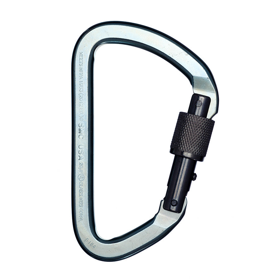 PMI SMC Lite Alloy Locking Steel Carabiner – NFPA– The SMC Lite Alloy Locking Steel Carabiners are NFPA compliant, compact and lightweight. Popular in caving and mountain rescue work. MBS: 10,116lbf – Now available at MTN Shop US.