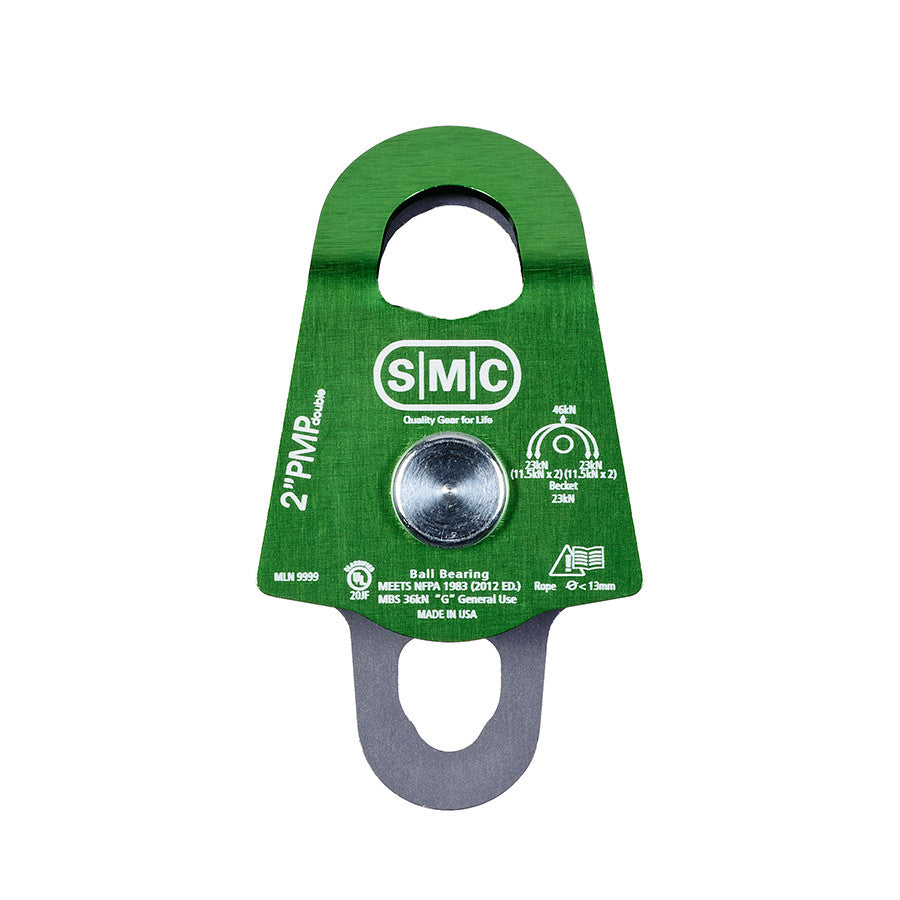 PMI SMC 2” Double Prusik Minding Pulley – NFPA– SMC 2” Double Prusik Minding Pulley es una polea de tamaño mediano ideal para aparejos con cuerda de 11 mm a 13 mm o cuando no hay espacio para una polea prusik minding de 3”. – Ahora disponible en MTN Shop US. - imagen 2