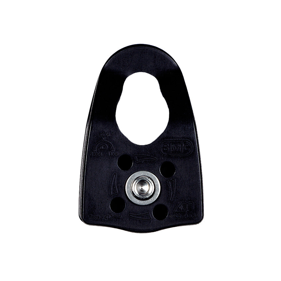 PMI SMC CRx Crevasse Rescue Pulley– The SMC CRx Pulley small yet strong and efficient. Includes prusik minding capability for use in a 2-to-1 C-system or a 3-to-1 Z-system. Supports rope up to 1/2" – Now available at MTN Shop US.