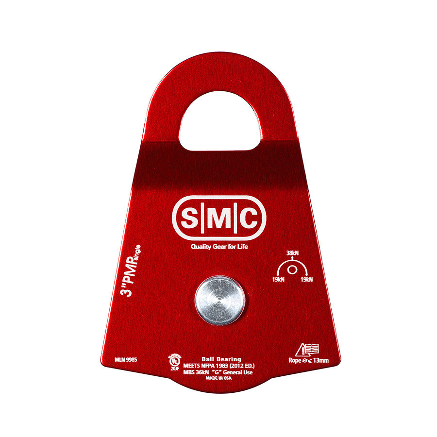 PMI SMC 3” Single Prusik Minding Pulley – NFPA– Las placas laterales de aluminio de la SMC 3” Single Prusik Minding Pulley permiten una operación eficiente de los enganches Prusik como aseguramiento o captura de progreso. Roldana de 3" de diámetro: ahora disponible en MTN Shop US. - imagen 2