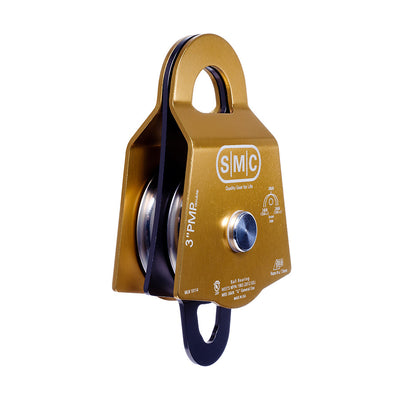 PMI SMC 3” Double Prusik Minding Pulley – NFPA– The SMC 3” Double Prusik Minding Pulley’s aluminum side plates allow for efficient operation of Prusik hitches as a belay or progress capture. Works with rope up to 13mm. – Now available at MTN Shop US.