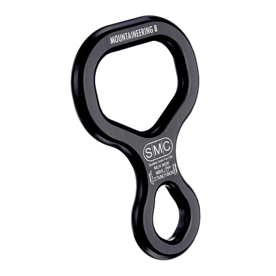 PMI SMC Mountaineering 8: el descensor Mountaineering 8 de SMC es fácil de montar y operar con guantes. Acción muy suave en aseguramiento o rápel y funciona bien con cuerdas simples y dobles. Ahora disponible en MTN Shop US. - imagen 3