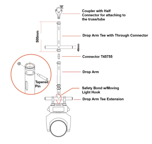 Doughty Modular Drop Arm Extension Assembly - MTN Shop