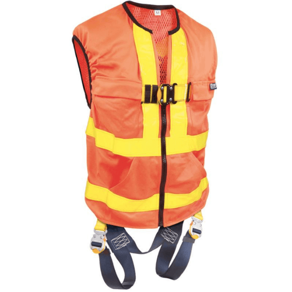 3M™ DBI-SALA® Delta Vest™ Hi-Vis Reflective Work Vest Harness (Quick Connect Buckles) - Orange Hi-Vis