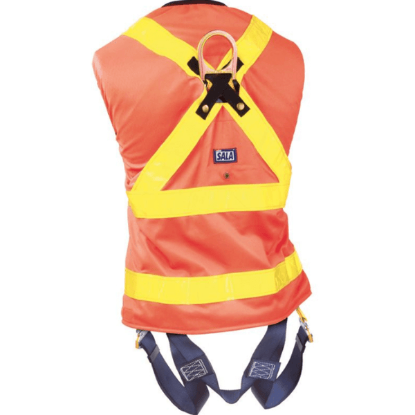 3M™ DBI-SALA® Delta Vest™ Hi-Vis Reflective Work Vest Harness (Quick Connect Buckles) - Orange Hi Vis