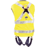 3M™ DBI-SALA® Delta Vest™ Hi-Vis Reflective Work Vest Harness (Quick Connect Buckles) - Rear View Yellow Hi-Vis
