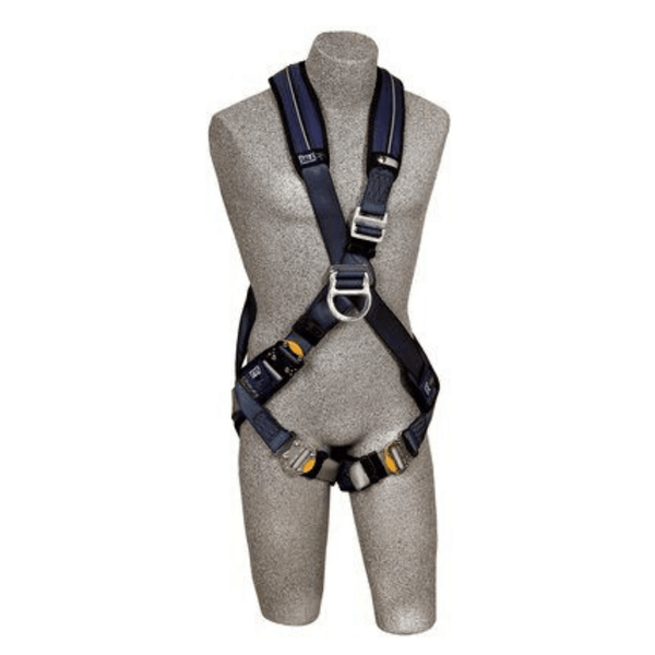 3M™ DBI-SALA® ExoFit™ XP Crossover-Style Climbing Harness  - Front View with Quick Connect Leg Straps