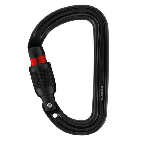 Petzl Sm'D H-Frame Carabiner (Black) - SCREW-LOCK