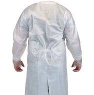 Bata protectora de vinilo reutilizable y antimicrobiana MTN (paquetes múltiples): estas batas protectoras de vinilo antimicrobianas están diseñadas para ajustarse como una bata de aislamiento/no quirúrgica estándar. Se puede usar varias veces. Compra ahora. – Ahora disponible en MTN Shop US. - imagen 2