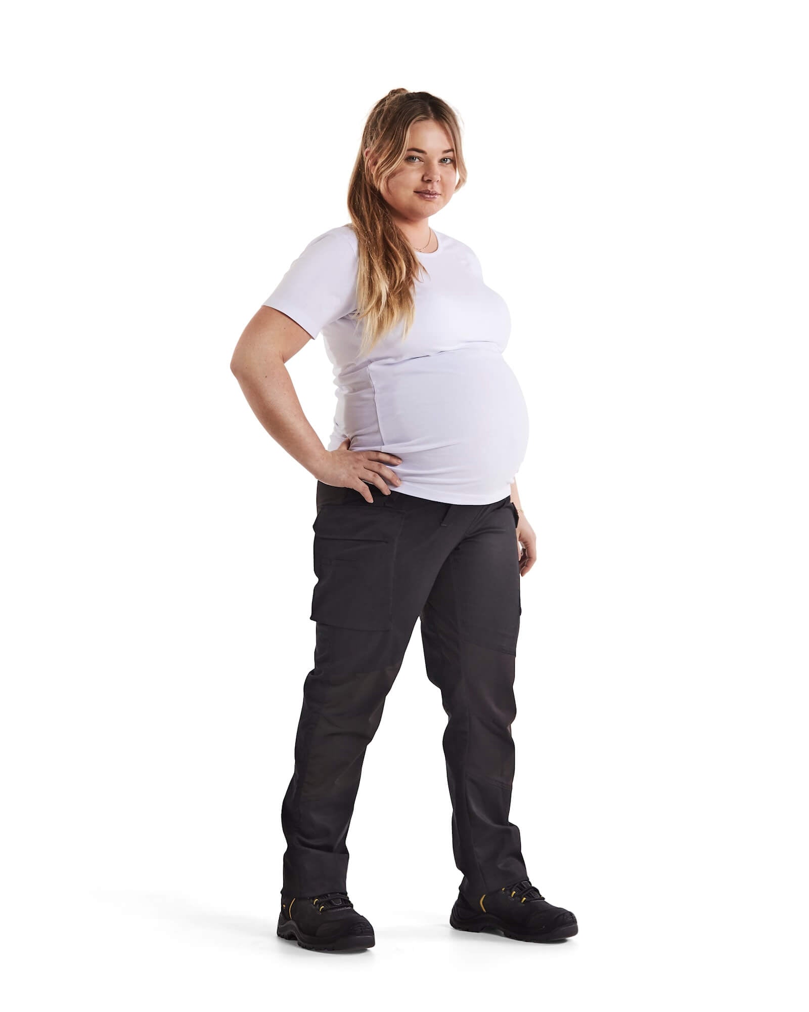 The Curie Secret Fit Belly Twill Slim Ankle Maternity Pant - Motherhood