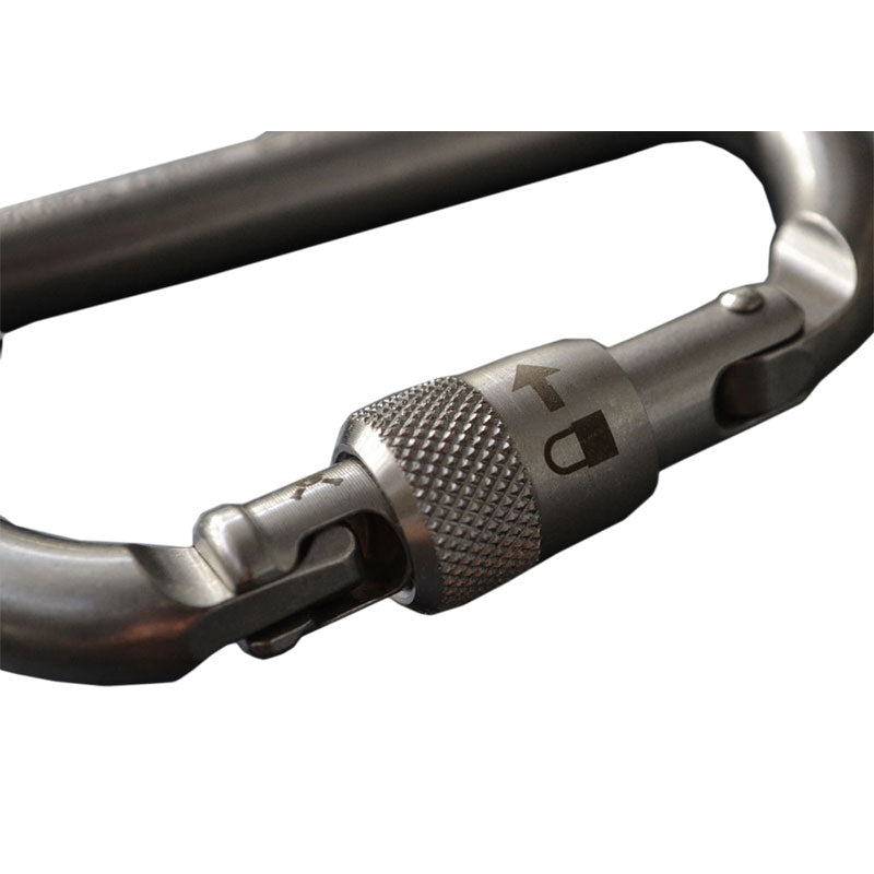 Rock Exotica rockD Stainless Screw-Lock Carabiner – The rockD Screw-lock offers impressive strength in a compact stainless steel frame. We construct the rockD stainless with all stainless steel components. – Now available at MTN Shop US. - imagen 2