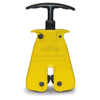 Abrazadera de agarre manual Camlok™ HGC: la abrazadera de agarre manual Camlok HGC está diseñada para levantar, transportar o tirar manualmente objetos que encajen en sus mandíbulas. Este producto se utiliza principalmente en entornos de talleres y proporciona una operación sencilla: abra y fije la abrazadera al material en láminas presionando la manija de elevación. – Ahora disponible en MTN Shop US.