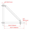 Doughty Boom Arms with Brace– 2'' Dia. Boom Arms with a diagonal brace that eliminates movement/flexing in the boom arm. Fits 2'' Dia. tubes. SWL: 220.5 lbs. 2 Finishes Available. – Now available at MTN Shop US.