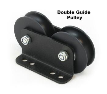 Doughty Theatre Curtain Track (Six Track) Guide Pulley - Single & Double