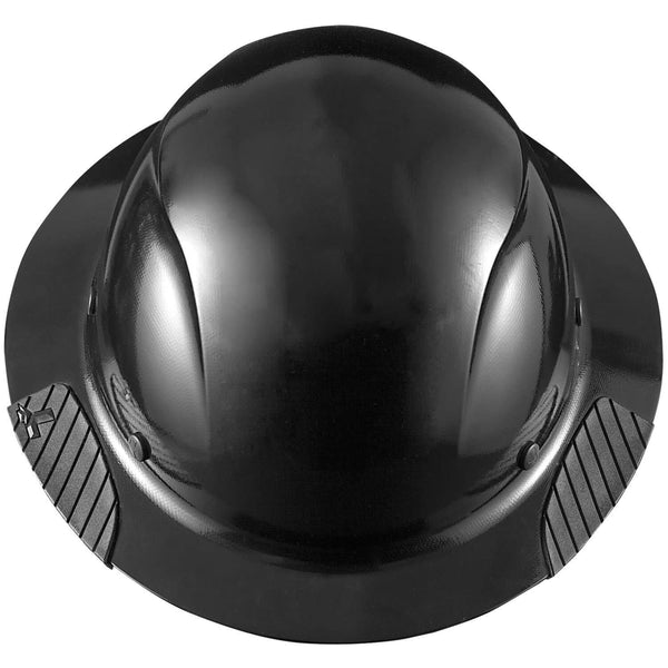 Dax Hard Hat - Full Brim, Fiber-Reinforced (Black Color - TOP)