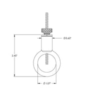 Griplock - Silver Grip for 3/32" & 1/8" Cable (Hook&Ring) Size